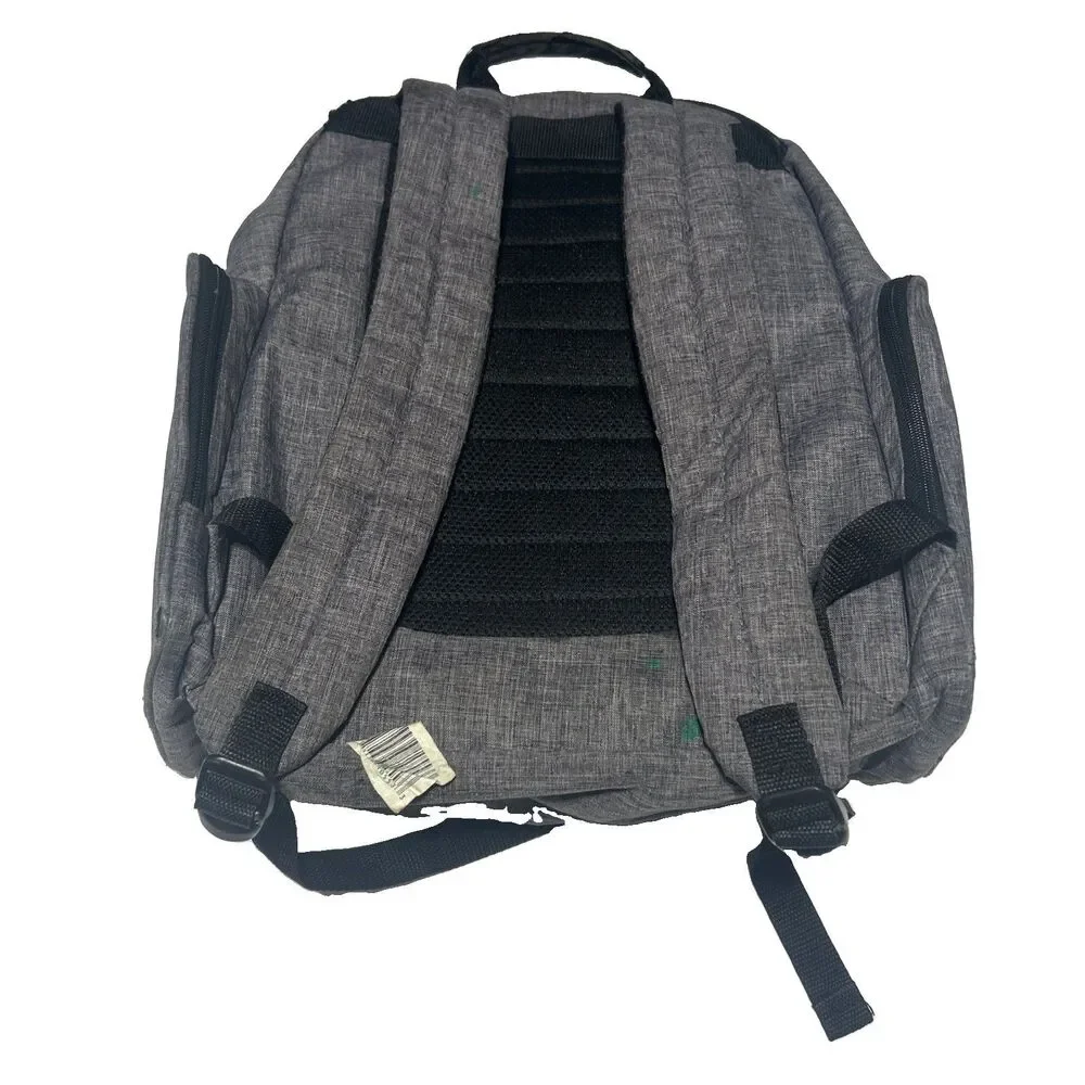 Baby Boom Gray Diaper Backpack - Multi-Pocket Travel Bag